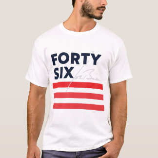T-shirt Quarante-six - Biden pour le président White T-Shi