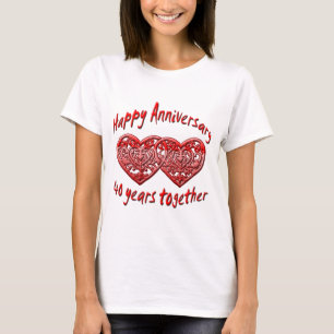 T-shirt quarantième. Anniversaire