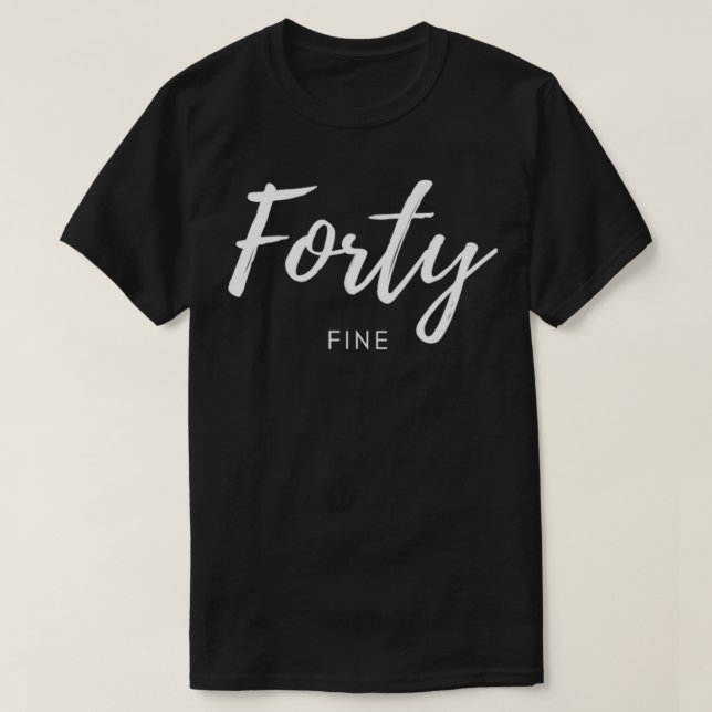 T-shirt Quarantième anniversaire 40 Amende  (Design devant)