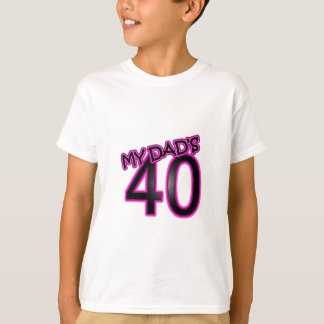 T-shirt Quarantième cadeaux d'anniversaire du papa