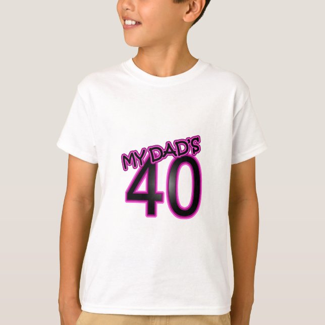 T-shirt Quarantième cadeaux d'anniversaire du papa (Devant)
