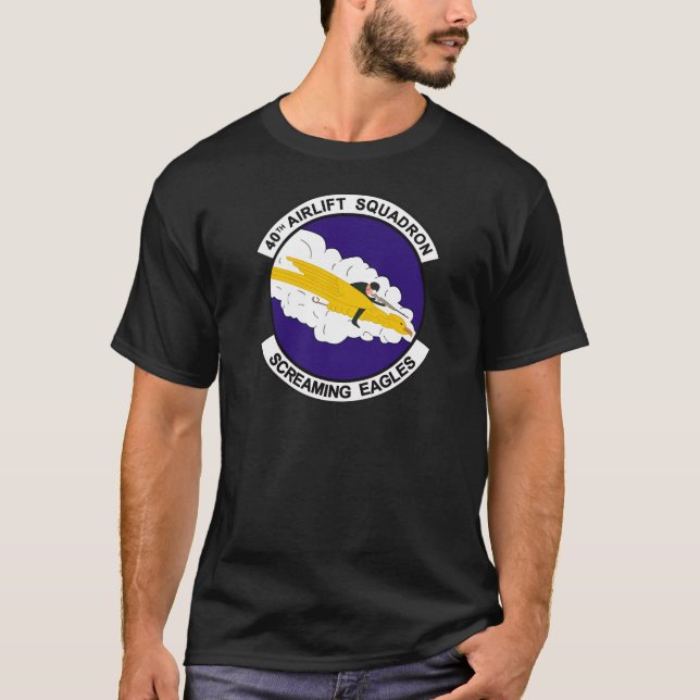 T-shirt quarantième Escadron de transport aérien (Devant)