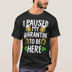 T-shirt Quarantine Jour de la Saint Patrick Drôle Cadeaux