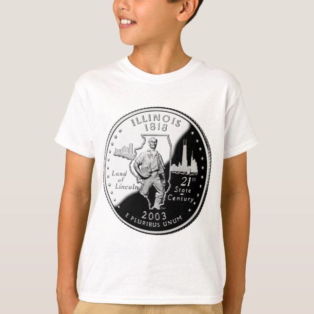 T-shirt Quartier d'État de l'Illinois Reverse Side Faux (Devant)