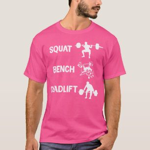 T-shirt Quat Banch Deadlift Bodybuilder Poids Lifing