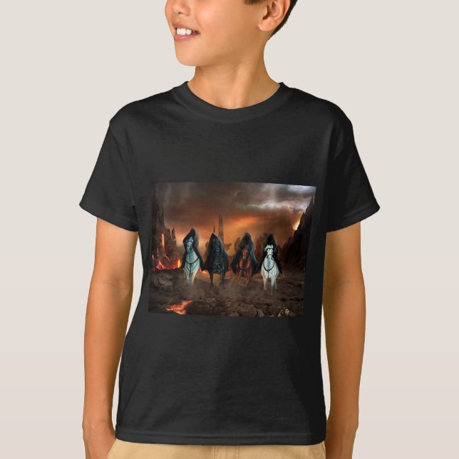 T-shirt Quatre cavaliers de l'apocalypse (Devant)