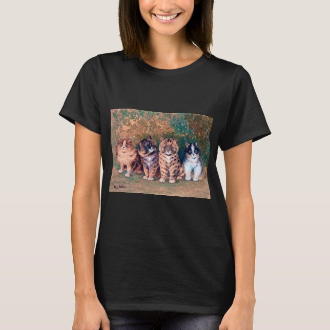 T-shirt Quatre chatons, Louis Wain (Devant)