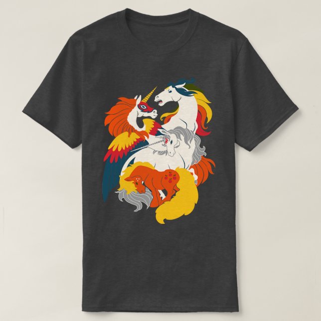 T-shirt Quatre chevaux de la Nostalgialypse (Design devant)