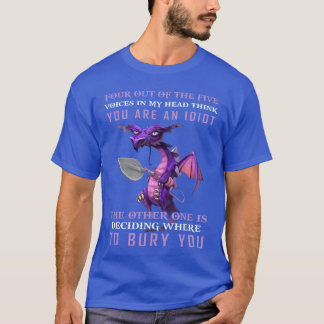 T-shirt Quatre des cinq voix dans ma tête pensent que vous