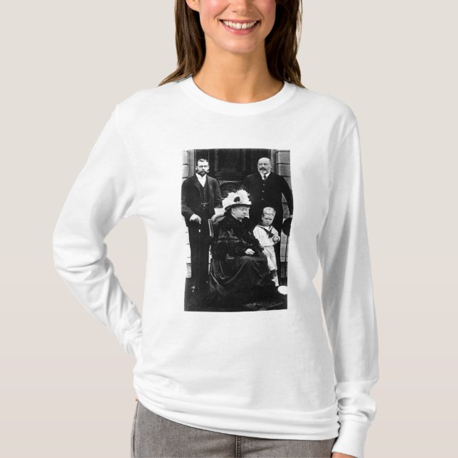 T-shirt Quatre générations de pourcentage victorien (Devant)