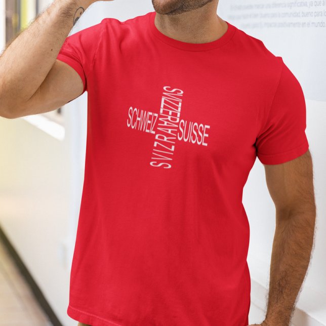 T-shirt Quatre langues nationales suisses - Suisse (Créateur téléchargé)