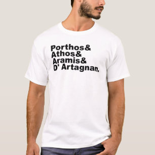 T-shirt Quatre mousquetaires - Porthos Athos Aramis