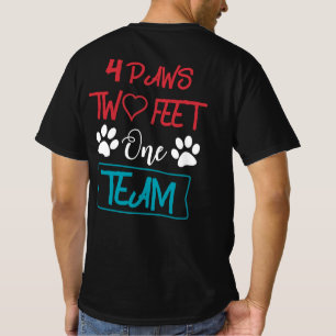 T-shirt Quatre pattes deux pieds un vêtement d'équipe