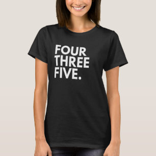 T-shirt QUATRE TROIS CINQ Indicatif régional 435 St George