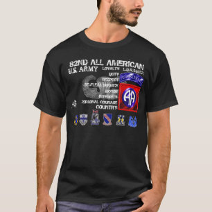 T-shirt quatre-vingt-deuxième Tout américain