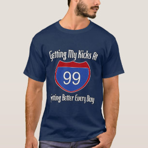T-shirt Quatre-vingt-dix-neuvième anniversaire de