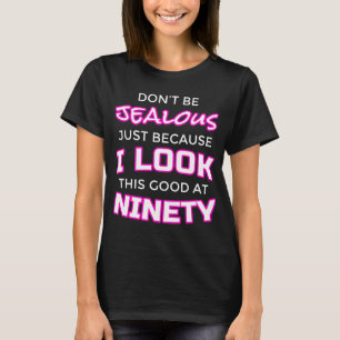 T-shirt Quatre-vingt-dixième chemise de l'anniversaire des