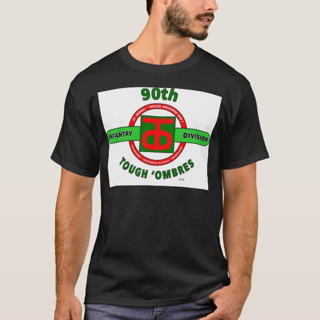 T-shirt quatre-vingt-dixième DIVISION "d'INFANTERIE DURE (Devant)