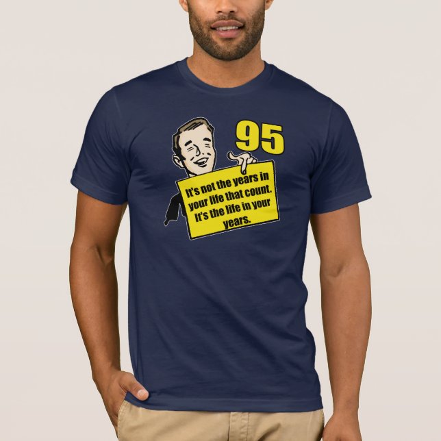 T-shirt Quatre-vingt-quinzième cadeaux d'anniversaire de (Devant)
