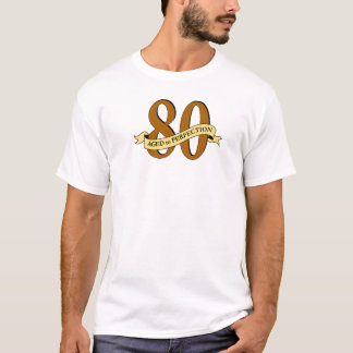 T-shirt quatre-vingtième Pièce en t d'anniversaire