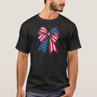 T-shirt Quatrième 4 juillet amusante tete coquette femme f