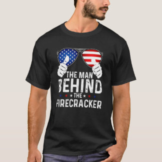 T-shirt Quatrième 4 juillet Grossesse L'Homme Derrière Le 