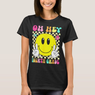 T-shirt Quatrième année sourire rétro rentrée scolaire pre