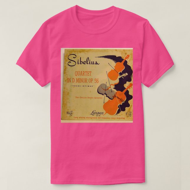 T-shirt Quatuor à cordes Sibelius Griller (Design devant)