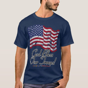T-shirt Que Dieu Bénisse Nos Troupes !