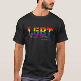 T-shirt Que Dieu soit vrai Romains 3:4 LGBT Apparence