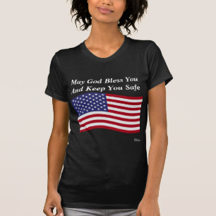 T-shirt Que Dieu vous bénisse et vous garde en sécurité