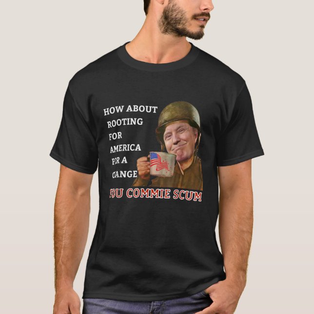 T-shirt Que diriez-vous d'enraciner pour l'Amérique T shir (Devant)