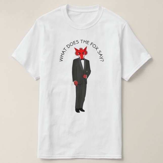 T-shirt Que dit le Fox (Design devant)