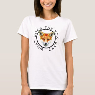 T-shirt Que le Fox indique-t-il ? Chemise