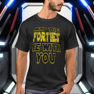 T-shirt Que les Quarties soient avec vous 1980s Retro 40e