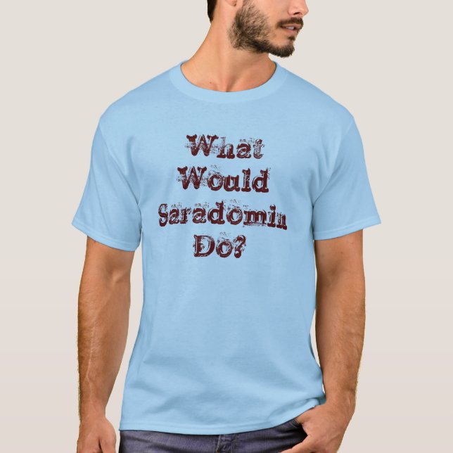 T-shirt Que Saradomin ferait-il ? Runescape a inspiré la (Devant)