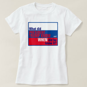 T-shirt Que savait Trump et quand le savait-il ?