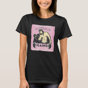 T-shirt Que Tes Gains Soient Sanctifiés Muscle Jésus Halté