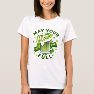 T-shirt Que votre verre soit vert intégral Bière St. Patri