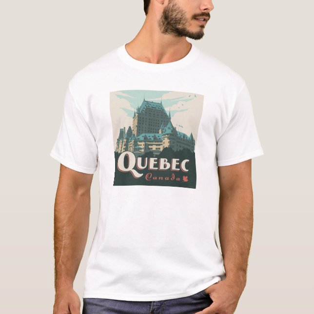T-shirt Québec Canada | Château Frontenac (Devant)