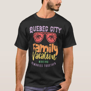 T-shirt Québec Canada Vacances familiales Correspondant Ou