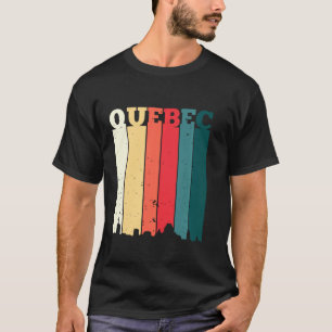 T-shirt Québec Skyline Canada Pride Vacances Canadi*n