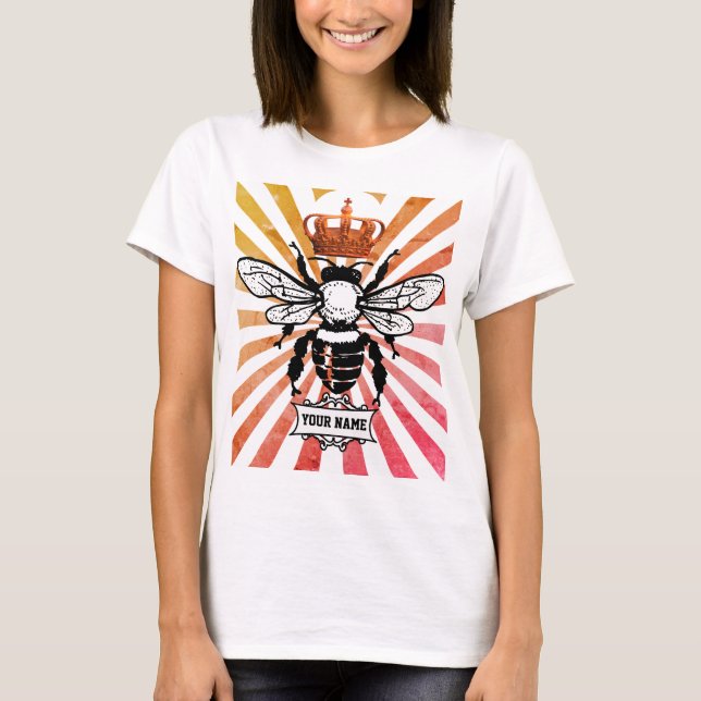 T-shirt Queen Bee personnalisable (Devant)