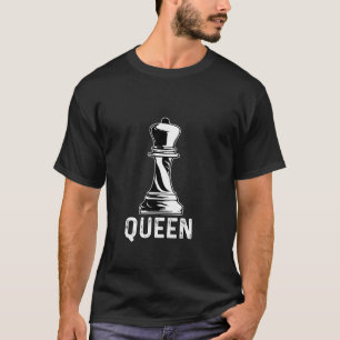 T-shirt Queen Chess Piece Joueur d'échecs Halloween Mat