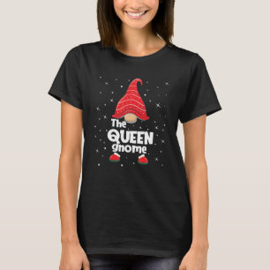 T-shirt Queen Gnome Famille Correspondance Noël Drôle cade
