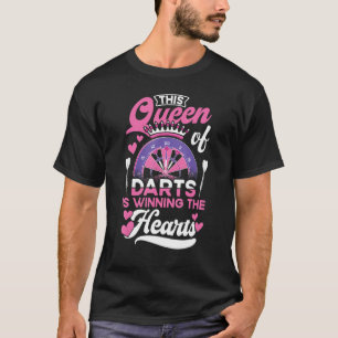 T-shirt Queen Of Darts Winning The Hearts Dartboard 180 Wo