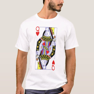 T-shirt Queen Of Hearts Costume Royal Flush Halloween Joue