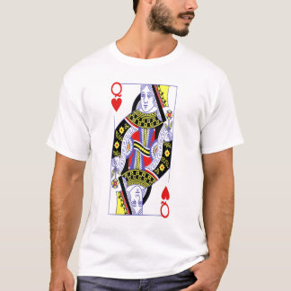 T-shirt Queen Of Hearts Costume Royal Flush Halloween Joue