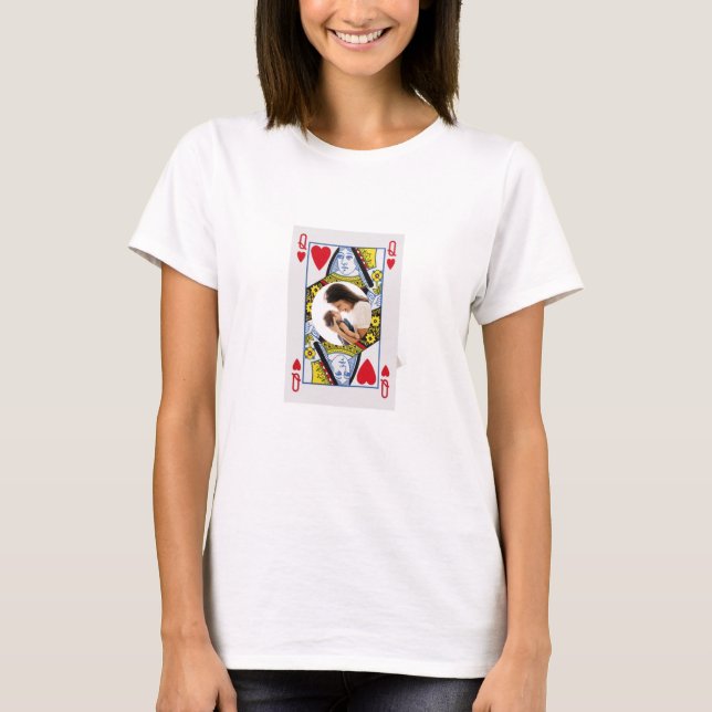 T-shirt Queen of Hearts Maman Chemise - Mères Day Lady Tee (Devant)