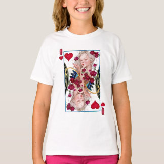 T-shirt Queen of Hearts Surdimensionné Graphisme, Jouer de